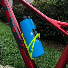Suporte Caramanhola Garrafa Bike Tsw Nylon Cores Bicicleta Cor Amarelo Foto mini 3