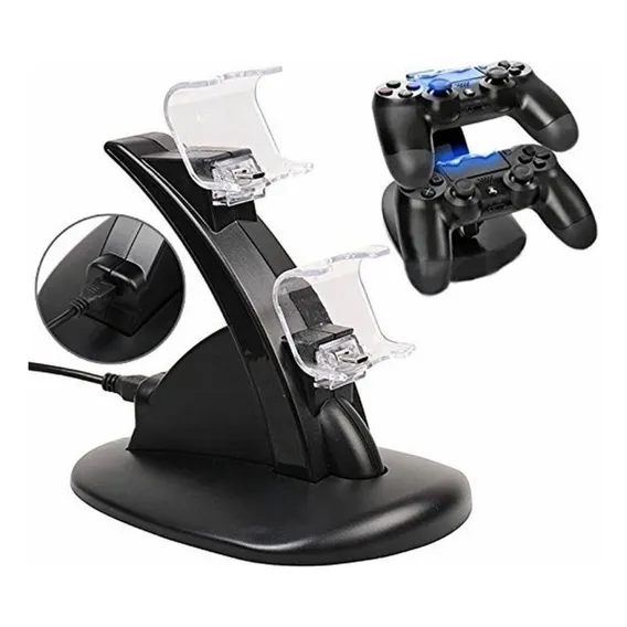 Suporte Carregador Duplo Controle Dualshock Joystick Ps4 Foto 1