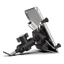 Suporte Carregador Garra Usb Gps Celular Para Moto Universal Foto mini  2