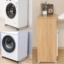 Suporte Carrinho Base Ajustável Para Mover Eletros Com Rodas Foto mini  2