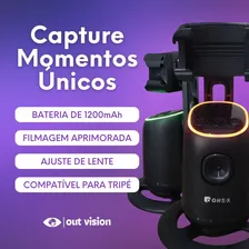 Suporte Celular 360° GiratĂłrio Reconhecimento Facial Tiktok Para VĂdeo E Selfies Estabilizado Gimbal TripĂ© InteligĂȘncia Artificial Smartphone E CĂąmeras Foto mini 3