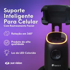 Suporte Celular 360° GiratĂłrio Reconhecimento Facial Tiktok Para VĂdeo E Selfies Estabilizado Gimbal TripĂ© InteligĂȘncia Artificial Smartphone E CĂąmeras Foto mini 2
