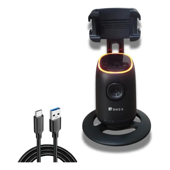 Suporte Celular 360° GiratĂłrio Reconhecimento Facial Tiktok Para VĂdeo E Selfies Estabilizado Gimbal TripĂ© InteligĂȘncia Artificial Smartphone E CĂąmeras Foto 1