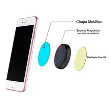 Suporte Celular Automotivo Magnético Redondo Universal Foto mini 3