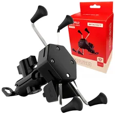 Suporte Celular Moto Carregador Usb Gps Garra X Retrovisor Foto mini 2
