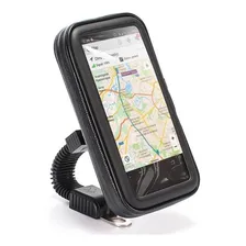 Suporte Celular Smartphone Gps Moto Retrovisor 6,3 Polegadas Cor Preto Case Suporte Foto  mini 1