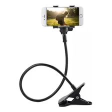 Suporte Celular Uso Escrivaninha Cabeceira Cama Mesa Cor Preto Foto mini 3