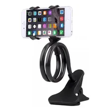 Suporte Celular Uso Escrivaninha Cabeceira Cama Mesa Cor Preto Foto mini 1