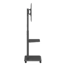 Suporte Chão Rack Para Tv De 37 A 75 Até 40kg Com Bandeja Cor Preto Foto mini  3