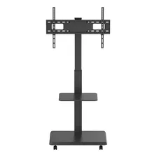 Suporte Chão Rack Para Tv De 37 A 75 Até 40kg Com Bandeja Cor Preto Foto mini  2