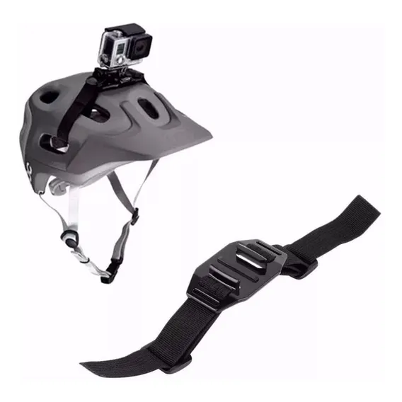 Suporte Cinta De Capacete Para Câmeras De Ação Gopro Sjcam Foto 1