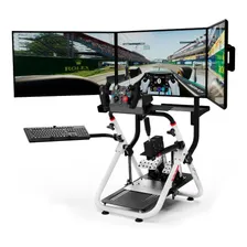 Suporte Cockpit Volante Simulador Logitechg29/fanatec/sxtv2 Cor Branco Foto mini  2
