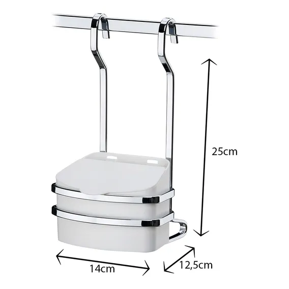Suporte Com Saleiro Branco 500g - 2810bc Foto 1