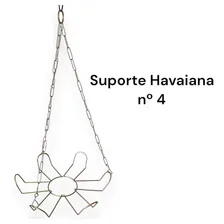 Suporte Corrente Havaiana N°4 AlumĂnio Para Pendurar Plantas Forma havaiana 1 Foto mini 3