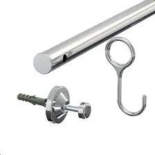 Suporte De Cozinha Porta Talheres 60cm Com 12 Ganchos Cor Prateado Foto mini 3