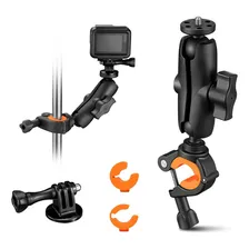Suporte De Guidão 360° + Adaptador Câmeras Gopro E Similares Foto  mini 1