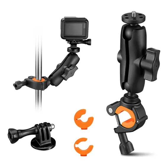 Suporte De Guidão 360° + Adaptador Câmeras Gopro E Similares Foto 1