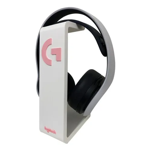 Suporte De Headset Logitech Rosa Gamegirl Foto 1