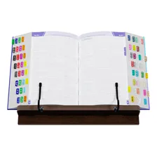 Suporte De Livro Ergonômico Mini Com Prendedor - Excelência Cor Marrom Foto mini  2