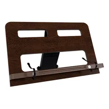 Suporte De Livro Ergonômico Mini Com Prendedor - Excelência Cor Marrom Foto  mini 1