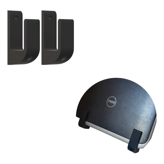 Suporte De Parede Notebook Macbook Samsung Dell Lenovo Cor Preto Foto 1