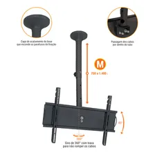 Suporte De Teto Para Tv De 32 A 65 Sky Pro M Multivisão Cor Preto Foto mini 4