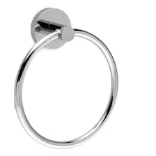 Suporte De Toalha Circular Para Banheiro Toalheira C12260 Cor Prateado Foto mini 2