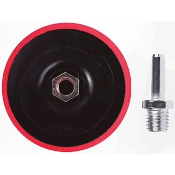 Suporte Disco De Lixa Com Velcro 7'' Rosca M14 Worker 258945 Cor Preto Foto 1