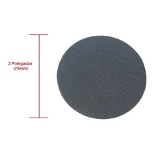 Suporte Disco Lixa Prato Lixadeira Politriz 3pol 75mm Velcro Foto mini 4