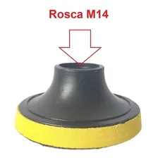 Suporte Disco Lixa Prato Lixadeira Politriz 3pol 75mm Velcro Foto mini 3