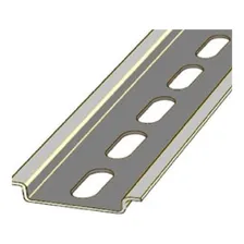 Suporte Disjuntor Din Trilho Perfurado 30cm Bicromatizado Ba Foto mini 1