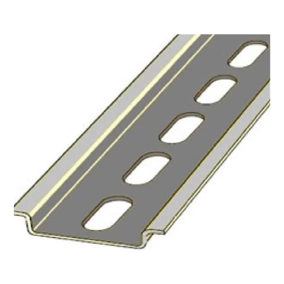 Suporte Disjuntor Din Trilho Perfurado 30cm Bicromatizado Ba Foto 1