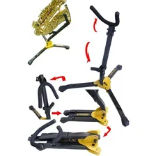 Suporte Dobrável Para Sax Alto/tenor Hercules Ds530bb Foto mini 4