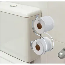 Suporte Duplo Papel Higiênico Para Caixa Acoplada Papeleira Foto mini 2