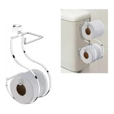 Suporte Duplo Papel Higiênico Para Caixa Acoplada Papeleira Foto mini 3