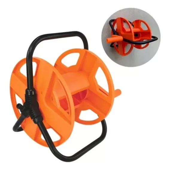 Suporte Enrolador De Mangueira Fixo Parede Carretel P/ 40m Foto 1