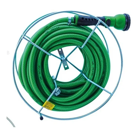 Suporte Enrolador De Mangueira Jardim Girat贸rio Foto 1
