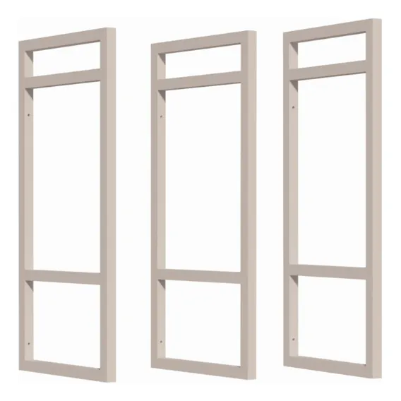 Suporte Estilo Industrial P/ Prateleira Parede Branco 3pçs Foto 1