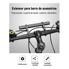 Suporte Extensor Para Guidão De Bicicleta Bike Mtb AlumÃnio 20cm Vgm Para Suporte De Celular Lanterna Foto mini 2