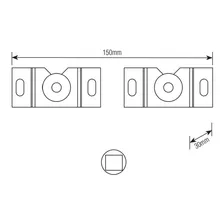 Suporte Fixo Universal para TV LED LCD Plasma 3D e Smart TV de 10? a 100? Brasforma SBRUB750 Foto mini 4