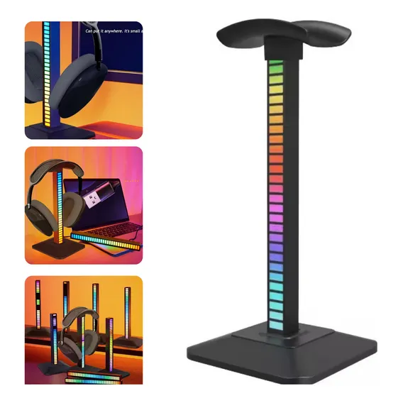 Suporte Fone De Ouvido Headset Headphone Efeitos Rgb Gamer Foto 1