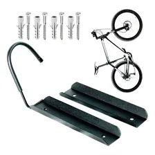 Suporte Gancho Bicicleta Na Parede Com Haste Roda Traseira Cor Preto Foto mini 1