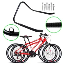 Suporte Gancho Parede Horizontal Mountain Bike Para 2 Bikes Cor Preto Foto mini 3