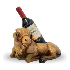 Suporte Garrafa De Vinho: Boi Marrom Peça Decorativa Cor Marrom-claro Foto mini 1