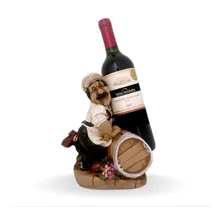Suporte Garrafa Variedades Porta Vinho Barril Foto  mini 1