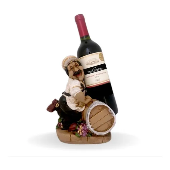 Suporte Garrafa Variedades Porta Vinho Barril Foto 1