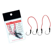 Suporte Hook Duplo Albatroz NÂș6/0 E 10/0 Live Bait Com 2un Foto mini 1