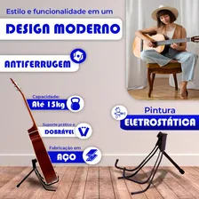 Suporte Ibox Sgv Portátil Para Violão E Cavaquinho Cor Preto Foto mini  2