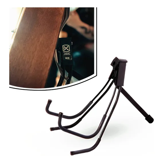 Suporte Ibox Sgv Portátil Para Violão E Cavaquinho Cor Preto Foto 1
