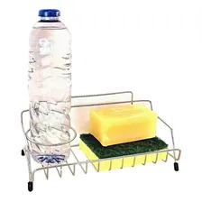 Suporte Inox Para Detergente Pia Porta Detergente Esponja Foto mini 1